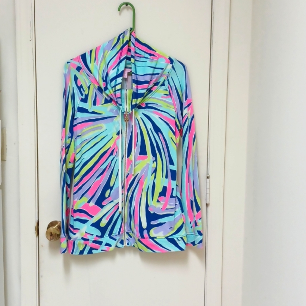 EUC Lilly Pulitzer Full Zip Up Popover